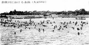 1924 大正13年 多摩川水泳.jpg